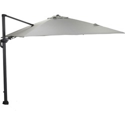 Garden Impressions Zweefparasol Hawaii Deluxe 300x300 - donker grijs - zand