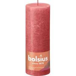 3 stuks - Blockkerze Blossom Pink 190/68 rustikal - Bolsius