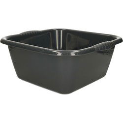 Afwasbak teil - 10 liter - antraciet - kunststof - 36 x 34 x 14,5 cm - Afwasbak