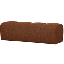 WOOOD Mojo Eetbankje 164 cm Mojo - Bouclé - Roest Bruin Melange