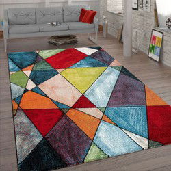 Laagpolig Gekleurd Vloerkleed Visora - Multi - 200x290 cm