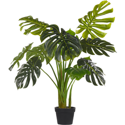 Beliani MONSTERA PLANT - Kunstplant-Groen-Synthetisch materiaal