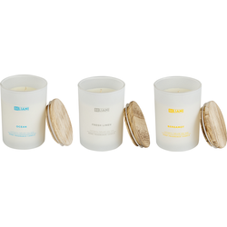 SIMPLICITY - Geurkaars set - Oceaan/Bergamot/Fresh linnen - Soja wax
