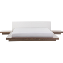 Beliani ZEN - Tweepersoonsbed-Lichte houtkleur-MDF