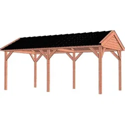 Trendhout douglas overkapping zadeldak Betula, 615 x 350