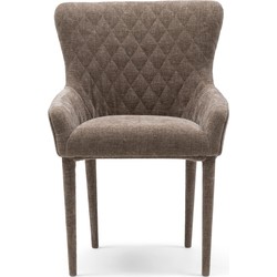 Riviera Maison Corvara Dining Armchair, montmartre weave, warm mushroom