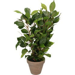 Mica Decorations groene ficus kunstplant - 40 cm - Kunstplanten - Kunstplanten