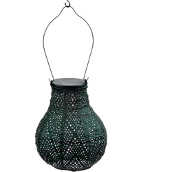 Lumiz Solar Buitenlampion Ikat Bulb - Solar Tuinverlichting - 16 cm - Groen