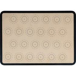 Krumble Siliconen bakmat met 24 cirkels - Zwart
