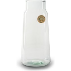 Bloemenvaas - Eco glas transparant - H30 x D14.5 cm - Vazen