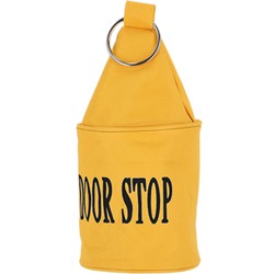 Esschert deurstopper Neon - 2,5 kg - canvas - geel - 13 x 13 x 28.5 cm - Deurstoppers