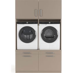 Wasophoogte Wasmachine Kast Brugge – Perle Taupe