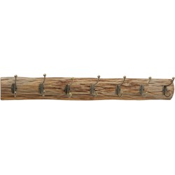 Jassen kapstok haken hout/staal 75 cm - Kapstokken