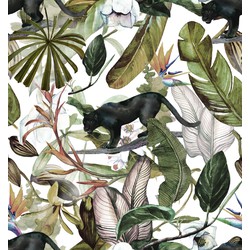 Behang - Panter in Jungle - Klein - 300x250cm - House of Fetch