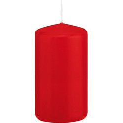 1x Kaarsen rood 6 x 12 cm 40 branduren sfeerkaarsen - Stompkaarsen