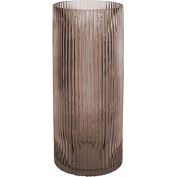 Vaas Allure Straight - Large - Glas Chocolade Bruin - Ø12x30cm