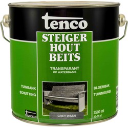 Steigerhoutbeits grey wash 2,5l verf/beits - tenco