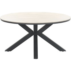 Edison tafel diameter148 carbon black/ light teak polyw