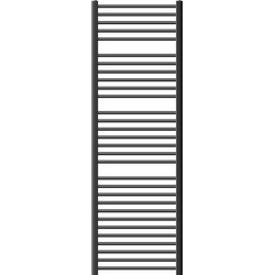 Badkamerradiator Sahara 600x1800 mm antraciet gebogen met zijaansluiting