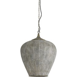 Light&living Hanglamp Ø45x58 cm LAVELLO antiek goud-wit