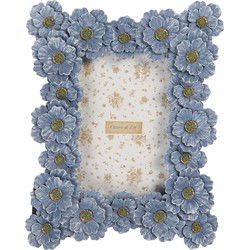 Clayre & Eef Fotolijst 10x15 cm Blauw Kunststof