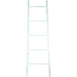 Fine Asianliving Bamboe Ladder Wit 45x150cm Handgemaakt in Thailand