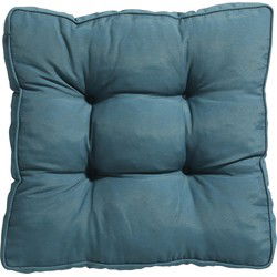 Madison - Florance Zitkussen Panama Sea Blue - 47x47 - Blauw