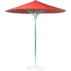 SORARA | China Parasol | Incl. Staal Parasolvoet | Rood | Ø 200 cm