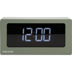 Karlsson - Wekker Boxed LED - Jungle groen
