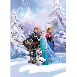 Sanders & Sanders fotobehang frozen winter wonderland blauw - 184 x 254 cm - 612293