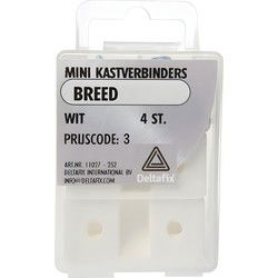 Mini kastverbinder brd wit 4st