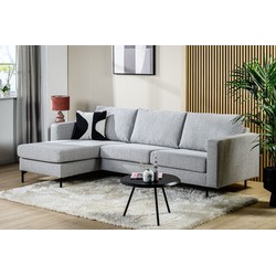 3-zits hoekbank chaise longue Rosan stof links/rechts