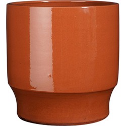 Mica Decorations Bloempot Diaz - 27x27x28 cm - Terracotta - Oranje