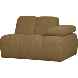 WOOOD Mojo 1-Zits Bank Met Arm Rechts - Bouclé - Beige - 74x120x97