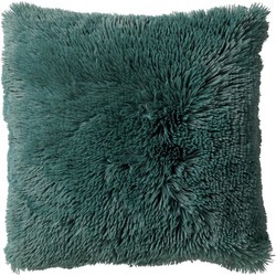 Dutch Decor FLUFFY - Kussenhoes 60x60 cm - superzacht - XL kussensloop - Sagebrush Green - groen - Dutch Decor