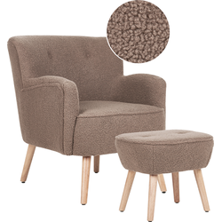 TUMBA - Fauteuil - Bruin - Polyester