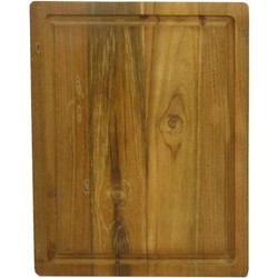 HSM Collection-Snijplank Met Groef-40x30x3-Naturel-Teak