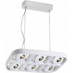Hanglamp boven eettafel design LED 6x5W 455mm breed