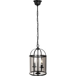 Steinhauer hanglamp Pimpernel - zwart - metaal - 23 cm - E27 fitting - 5971ZW