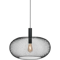 Moderne Hanglamp - Anne Light & Home - Acryl - Modern - Retro - E27 - L: 50cm - Voor Binnen - Woonkamer - Eetkamer - Zwart