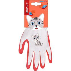 Talen Tools Kinderhandschoenen -3-4 jaar - poes -werkhandschoenen - Werkhandschoenen