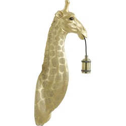 Light & Living - Wandlamp GIRAFFE  - 20.5x19x61cm - Goud