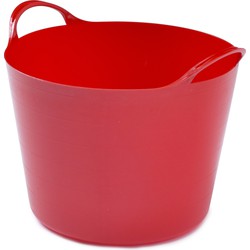 Flexibele emmer - 14 liter - Kunststof - Rood - 32 x 36 x 25 cm - Wasmanden