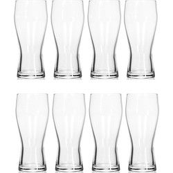 8x Bierglazen set 400 ml - Bierglazen