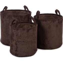 Ebby, bruine mand set van 3