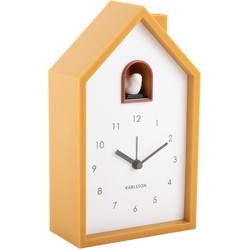 Wekker Modern Cuckoo - Geel - 12x6x20cm