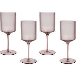 AMETHYST - Wijnglas set van 4 - Pastelroze - Glas