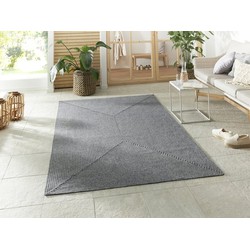 Binnen- En Buitenkleed - Trenzado Grijs - 120 X 170 CM