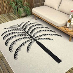 Buitenkleed Breeze zwart/wit - Interieur05 Zwart,Wit - Polypropyleen