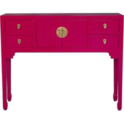 Fine Asianliving Chinese Sidetable Fuchsia Royale - Orientique